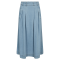 Co'couture Nederdel - TillyCC Anya Pleat Skirt - Fade Denim