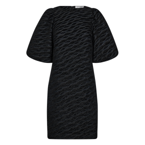 Co'couture Kjole - ZebraCC Flock Dress - Black