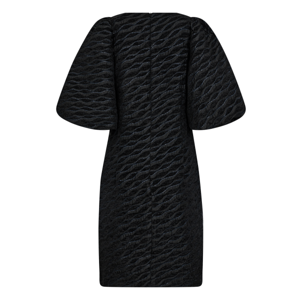 Co'couture Kjole - ZebraCC Flock Dress - Black