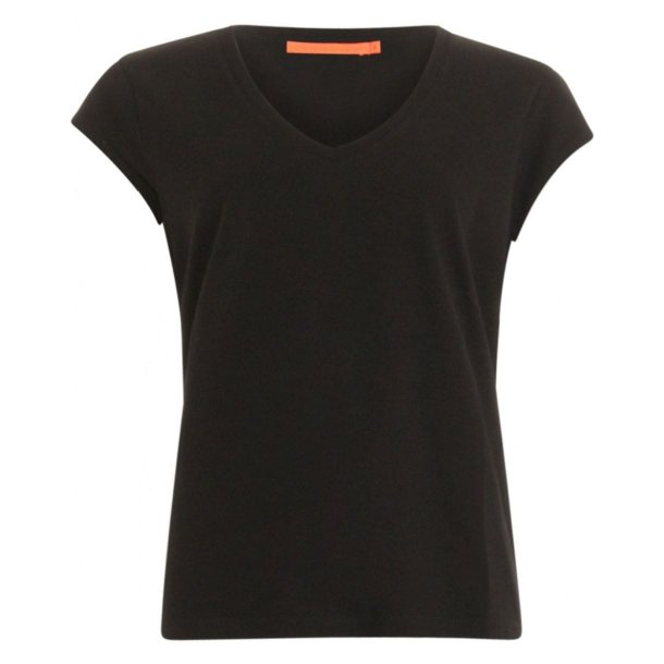 CC Heart T-shirt - Basic Tee V-Neck Black