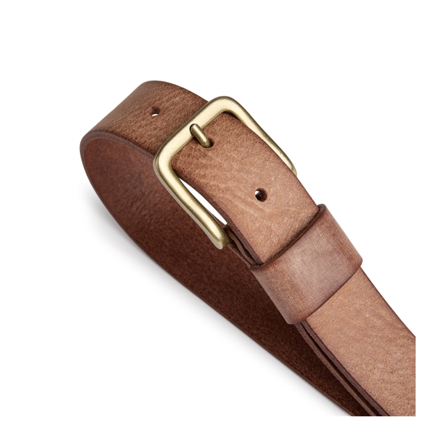 Depeche B�lte - Jeans Belt - Nature Brass