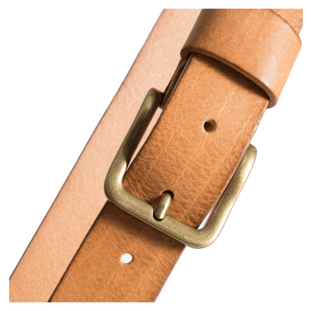 Depeche Blte - Jeans Belt Cognac Brass