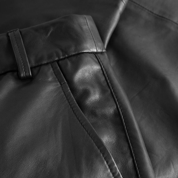 Depeche Bukser - CammaDEP Leather Pant - Black