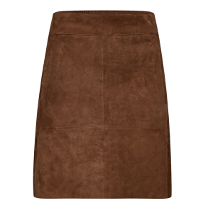 Depeche Skirt - LorinaDEP  Suede Skirt - Wood