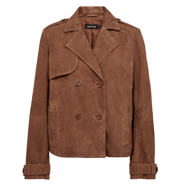Depeche Jakke - MayDEP Ruskindsjakke - Wood