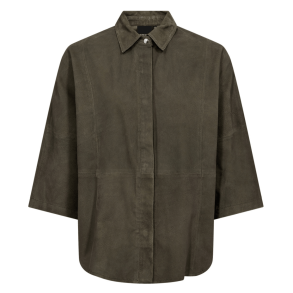 Depeche Skjorte - TennaDEP Ruskindsskjorte - Khaki