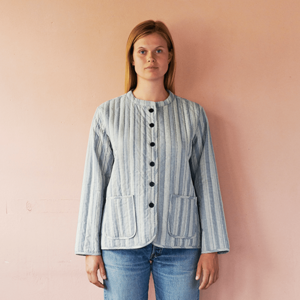 Habiba Jakke - Stockholm Stripe China Jacket - Sea