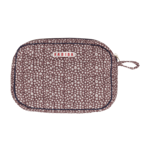 Habiba Autumn Leaf Makeup Clutch - Burgundy