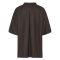 La Rouge Jakke - Anette Wool Cape Short - Dark Brown Melange
