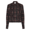 La Rouge Skjorte - Isa Cropped Shirt - Grey / Wine Checks