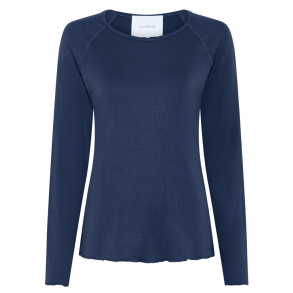 La Rouge T-shirt  - Line L/S T-shirt - Navy