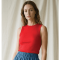 La Rouge Top - Lisa Singlet - Red