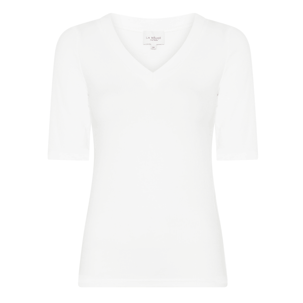 La Rouge T-Shirt - Lisa S/S T-Shirt - White