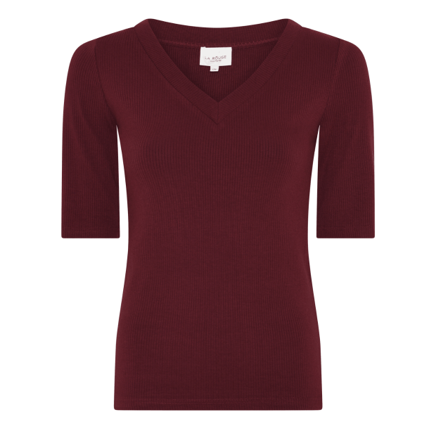 La Rouge T-Shirt - Lisa S/S T-Shirt - Wine