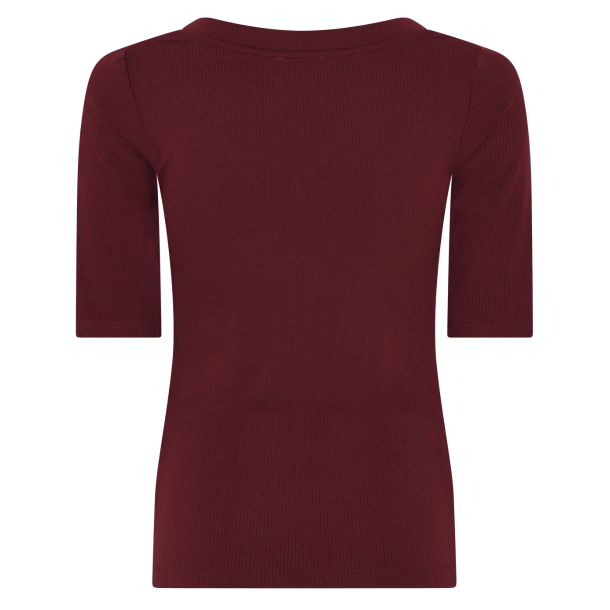 La Rouge T-Shirt - Lisa S/S T-Shirt - Wine