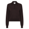 La Rouge Bluse - Merlin L/S Poloshirt - Dark Brown