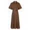 La Rouge Kjole - Pia Dress S/S - Dark Brown