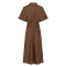La Rouge Kjole - Pia Dress S/S - Dark Brown
