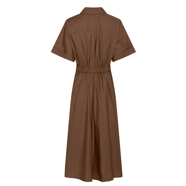 La Rouge Kjole - Pia Dress S/S - Dark Brown