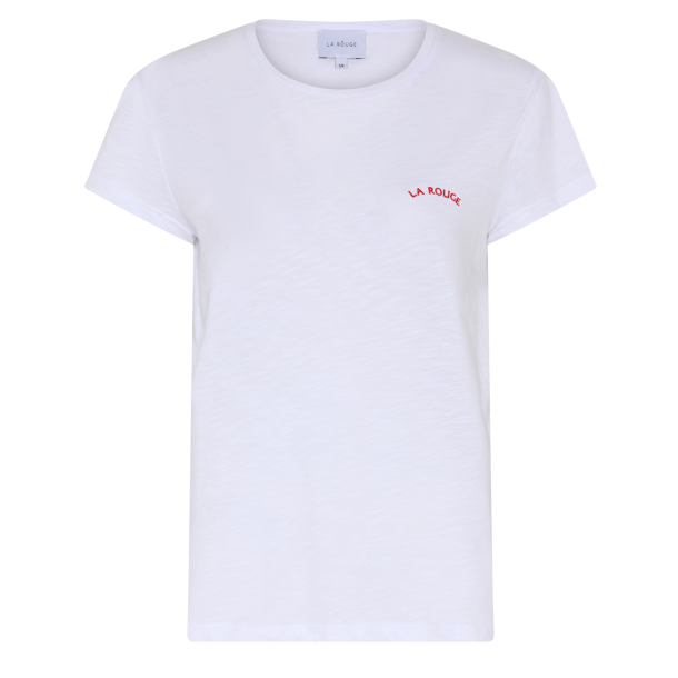 La Rouge T-shirt  - Sille Logo - White