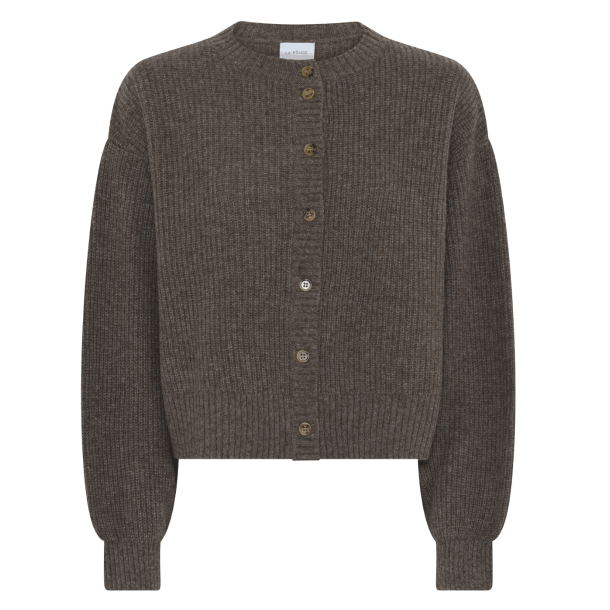 La Rouge Strik - Sisse Cardigan - Brown Melange