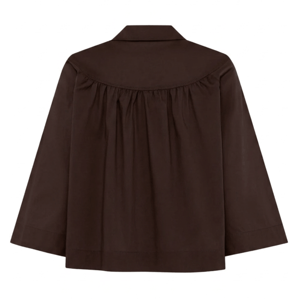 La Rouge Bluse - Vilma Shirt - Dark Brown