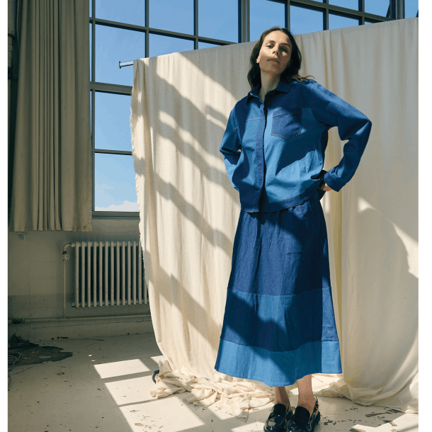 La Rouge Nederdel - Vita Skirt - Denim