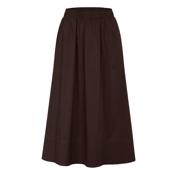 La Rouge Nederdel - Wilma Skirt - Dark Brown