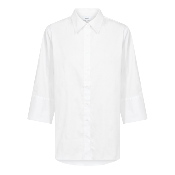 Leveté Room Skjorte - LR-Isla Solid 124 - White