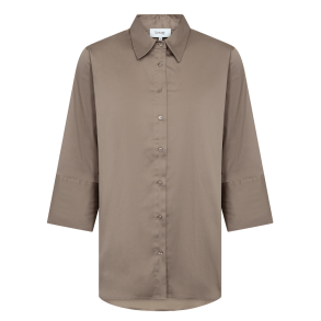 Leveté Room Skjorte - LR-Isla Solid 124 - Cinder