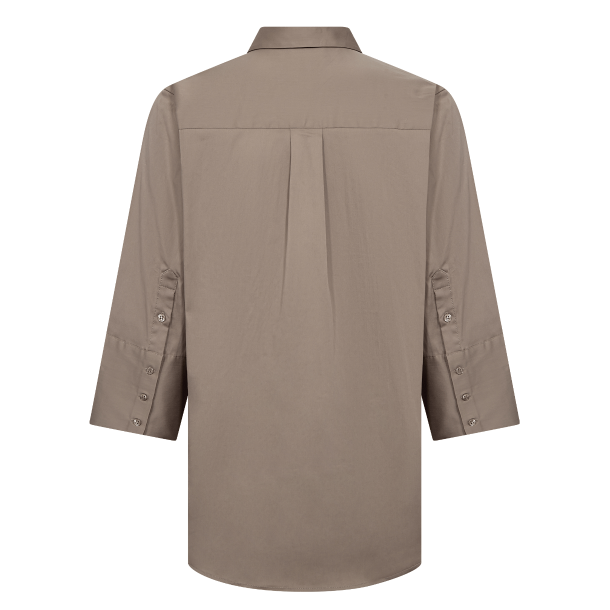 Leveté Room Skjorte - LR-Isla Solid 124 - Cinder