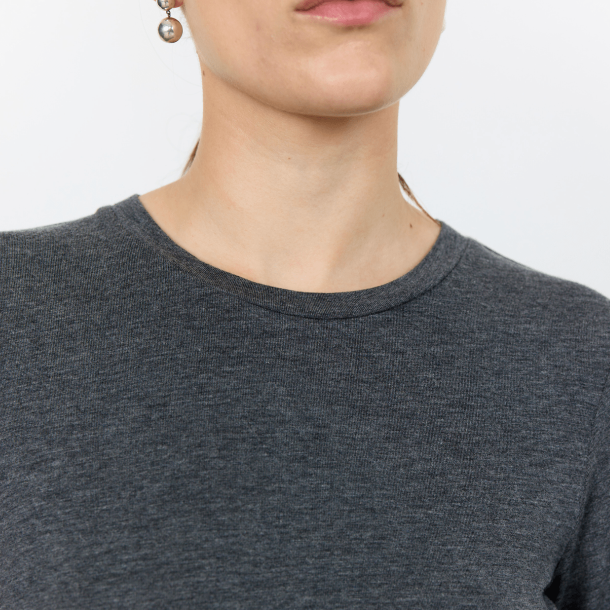 Leveté Room T-Shirt - LR-Josephine 1 - Dark Grey Melange