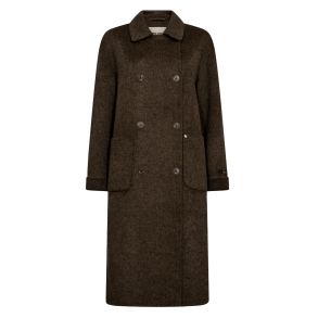 Mos Mosh Jakke - MMLucca Barkley Wool Coat - Slate Black
