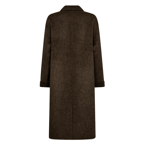 Mos Mosh Jakke - MMLucca Barkley Wool Coat - Slate Black