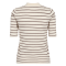 Mos Mosh T-shirt - MMCaliz Stripe SS Knit - Coffee Quartz