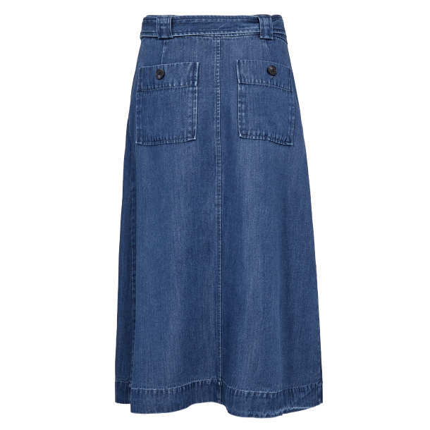 Mos Mosh Nederdel - MMKoda Dinem Skirt - Dark Blue