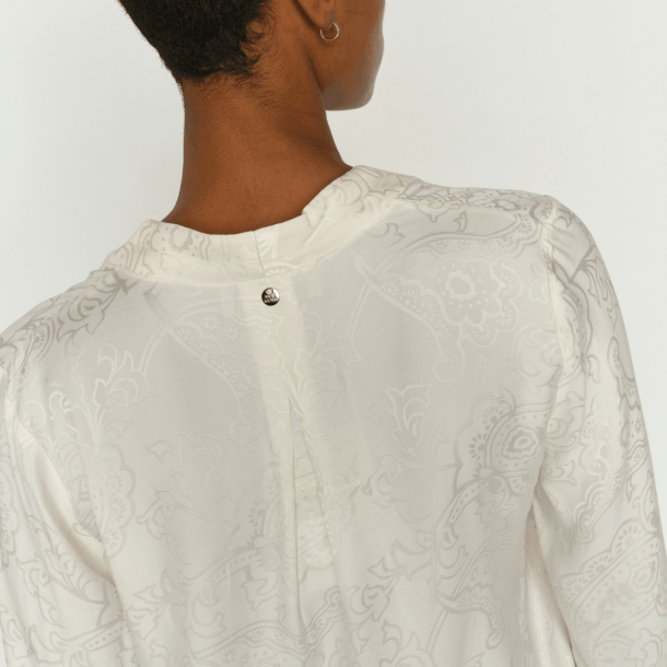 Mos Mosh Skjorte - MMHefa Paisleya Blouse - Ecru