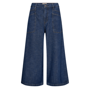 Mos Mosh Bukser - MMCulotte Arge Jeans Cropped - Dark Blue