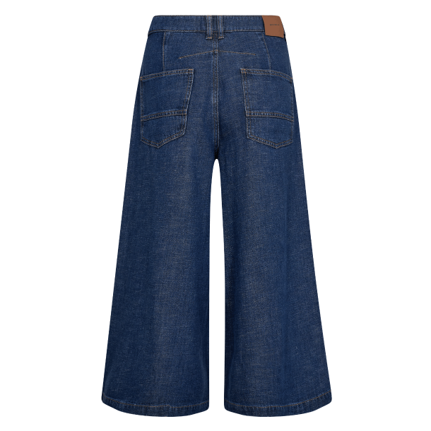 Mos Mosh Bukser - MMCulotte Arge Jeans Cropped - Dark Blue