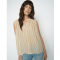 Mos Mosh Bluse - MMAmelia Stripe SL Blouse - Sesame
