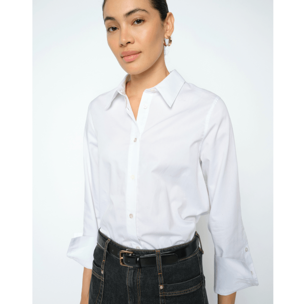 Mos Mosh Skjorte - MMWinola Cotton Twil Shirt - White
