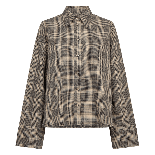Mos Mosh Skjorte - MMAyen Check Shirt - Black