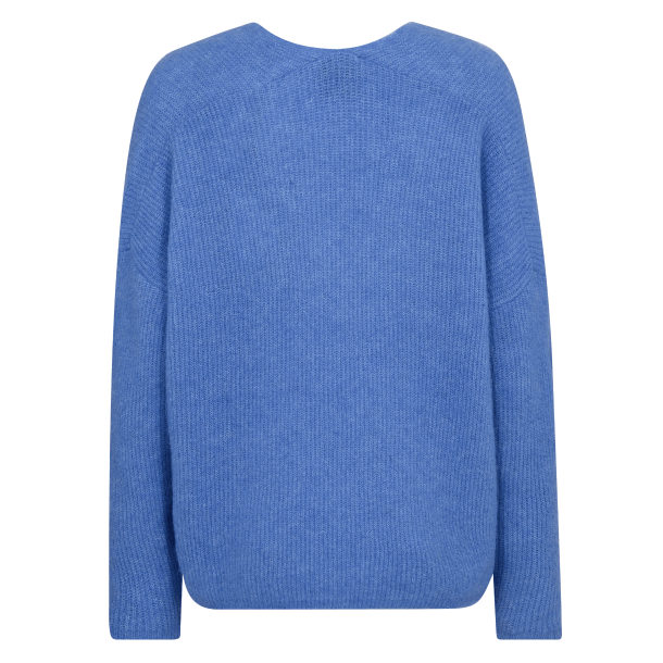 Mos Mosh Strik - MMThora V-neck Knit - Ultra Marine
