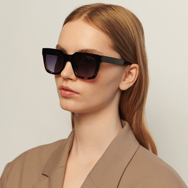 A. Kj�rbede Solbriller - Nancy - Black Demi Tortoise