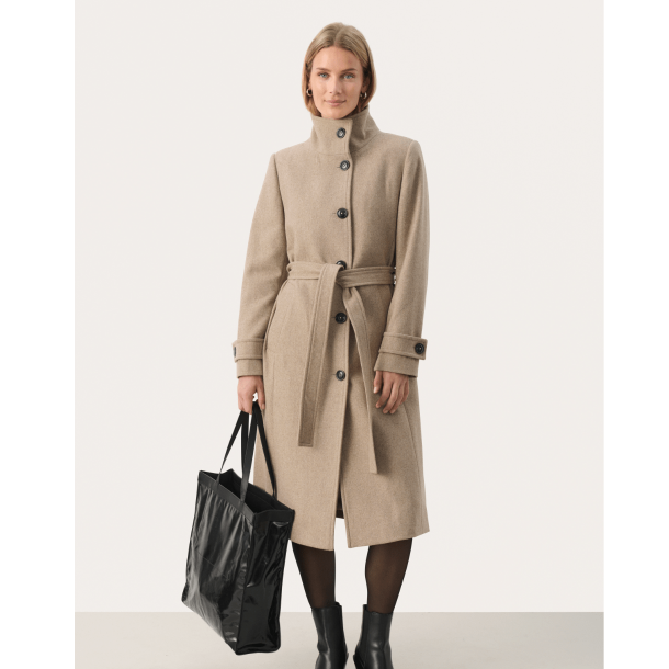 Part Two Frakke - LihannaPW Coat - Light Beige Melange