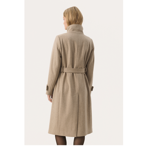 Part Two Frakke - LihannaPW Coat - Light Beige Melange