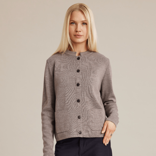 SibinLinnebjerg Strik - Dell - Dark Sand