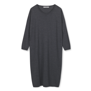 SibinLinnebjerg Strikkjole - Kala - Antrazit