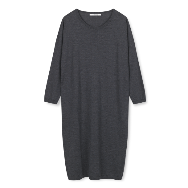 SibinLinnebjerg Strikkjole - Kala - Antrazit