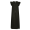 Tiffany Kjole - Etta Frill Long Dress Linen - Black